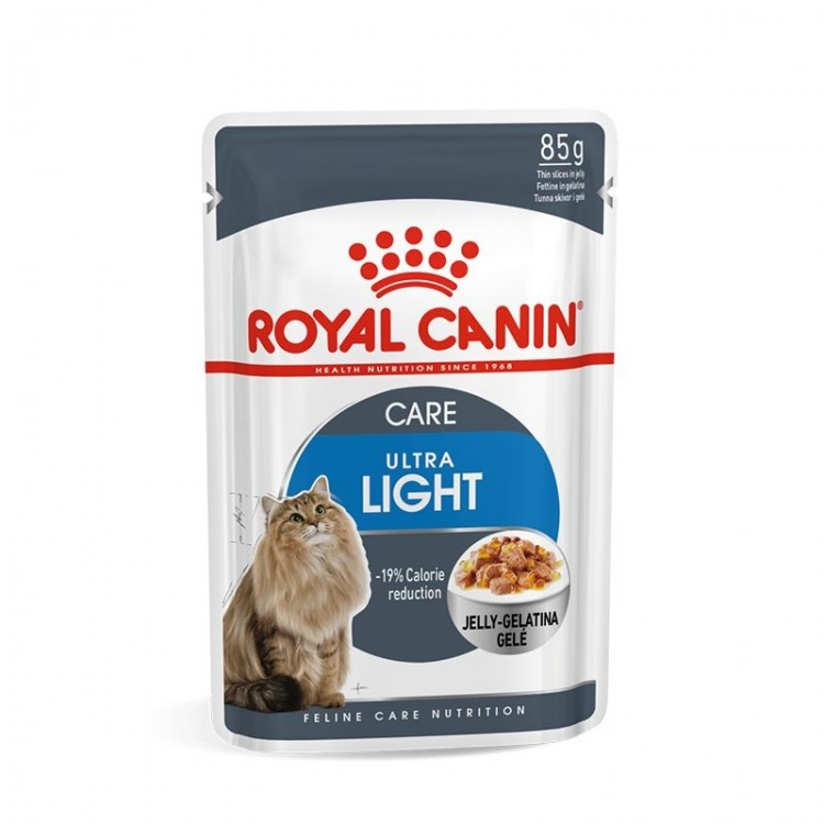 Hrana umeda Royal Ultra Light in Jelly Pouch 12x85g Royal Canin imagine 2022